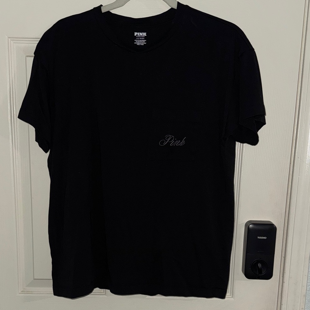 PINK Victoria's Secret Black Short Sleeve Tee